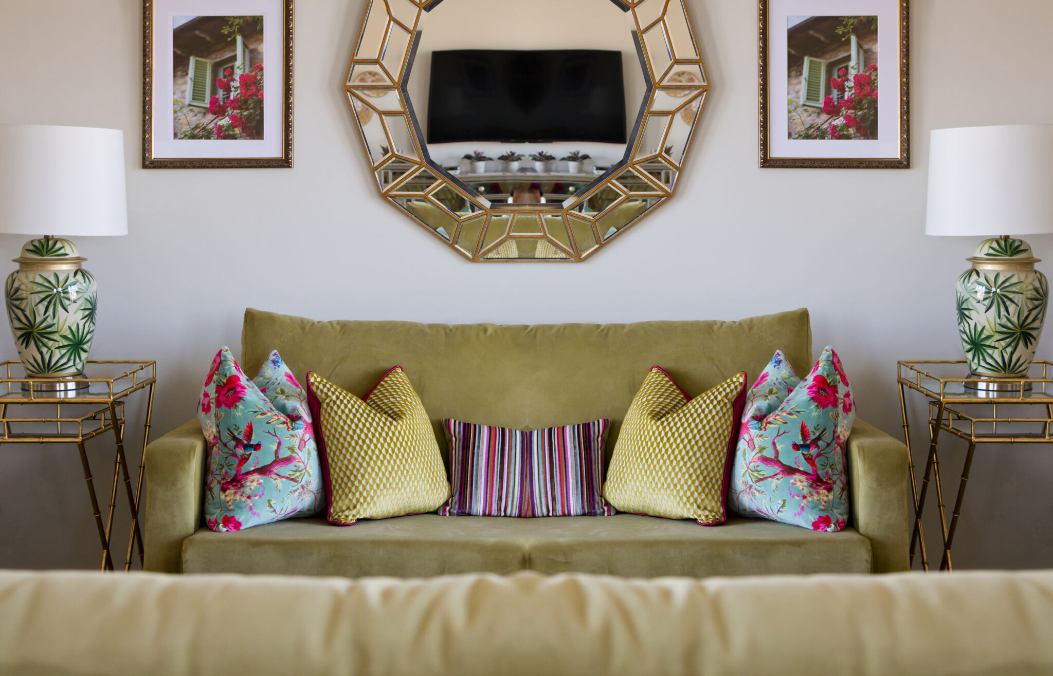 A lounge area at Castle Grange Care Home in Scarborough