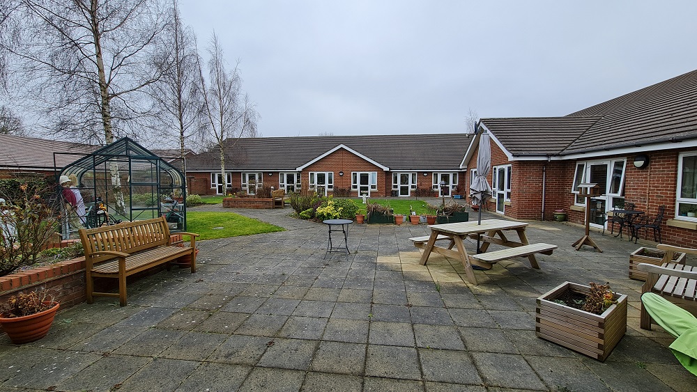 The extensive garden at St Mary's Care Centre in Anlaby- A haven for residents to enjoy on sunny days