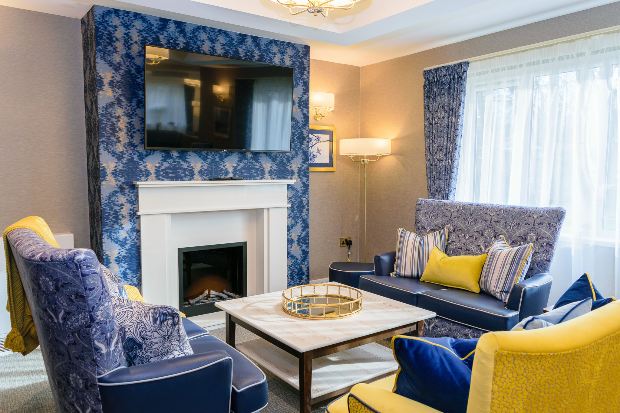 The beautiful cafe bar and lounge area at St Mary's Lodge, residential care home in Anlaby