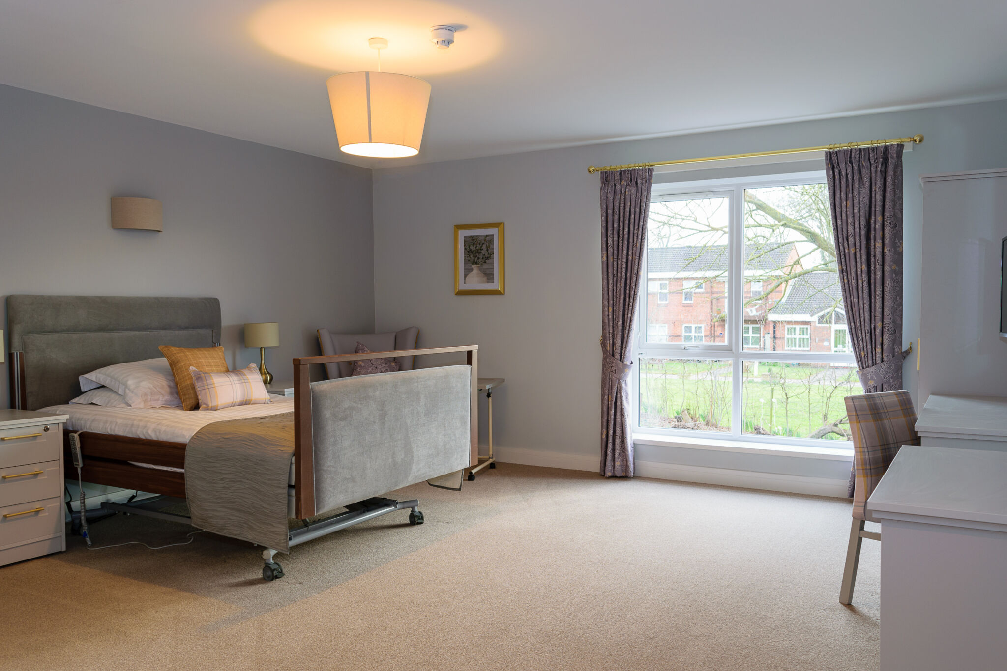 A bedroom at St Mary's Lodge Care Home in Anlaby - A place to make your own