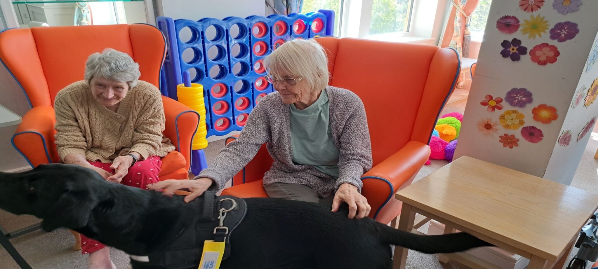 Hutton Manor Care Home was filled with joy and the sound of delighted cheers as therapy dog Arthur, accompanied by his owner Emma, made his much-anticipated return visit.