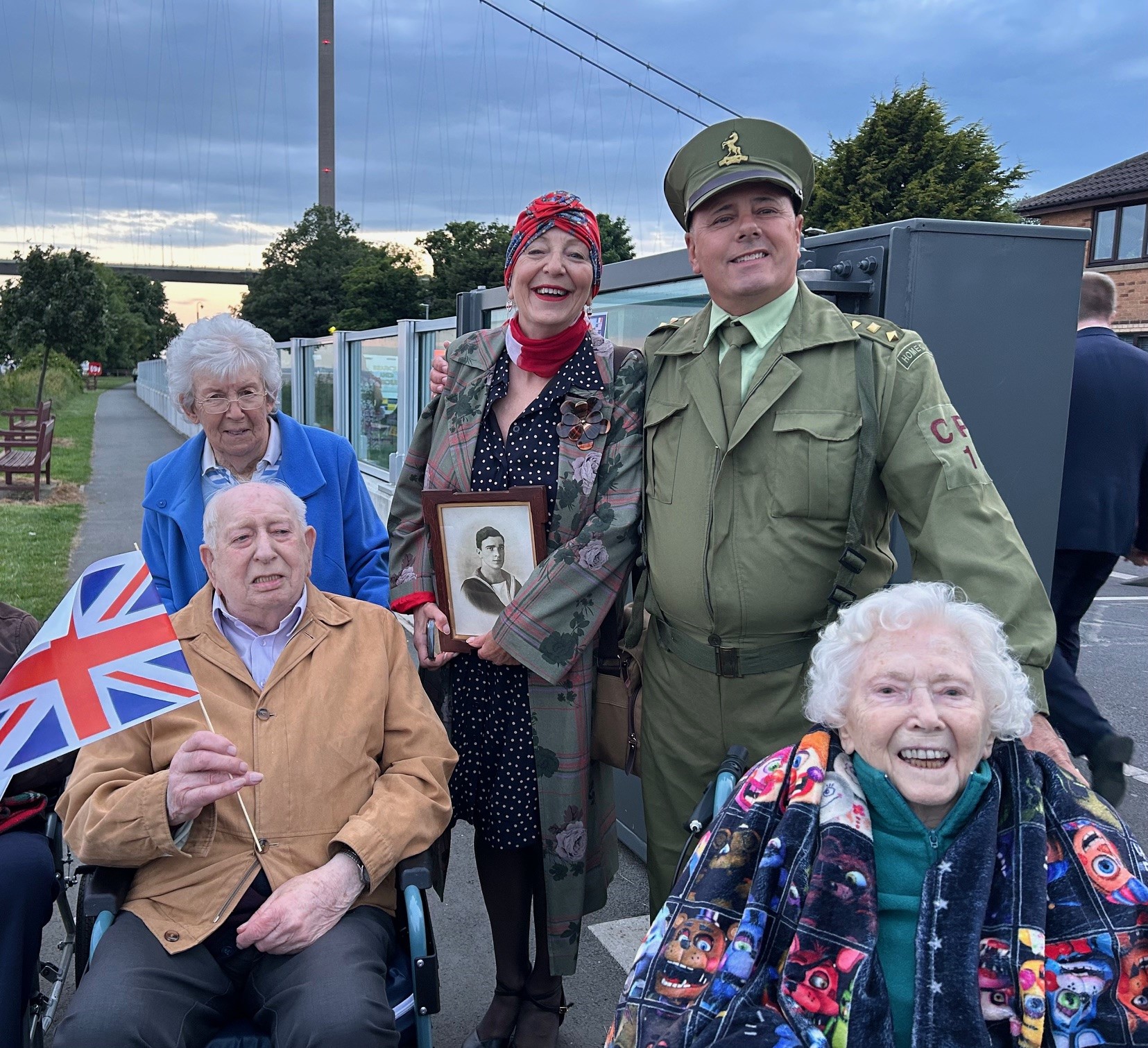 The care team enabled residents at St Mary's Riverside Care home in Hessle to take part in the D Day celebrations on Hessle Foreshore